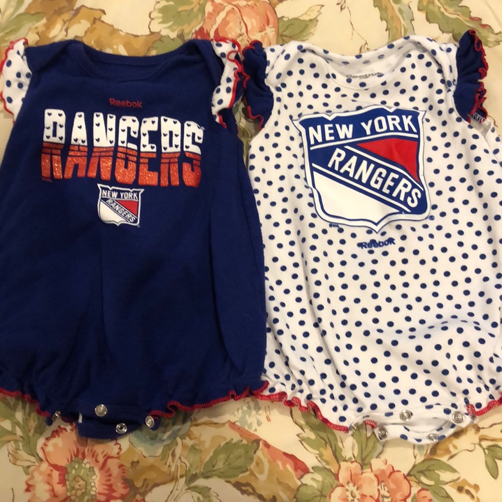 2PK NYR girls onesies